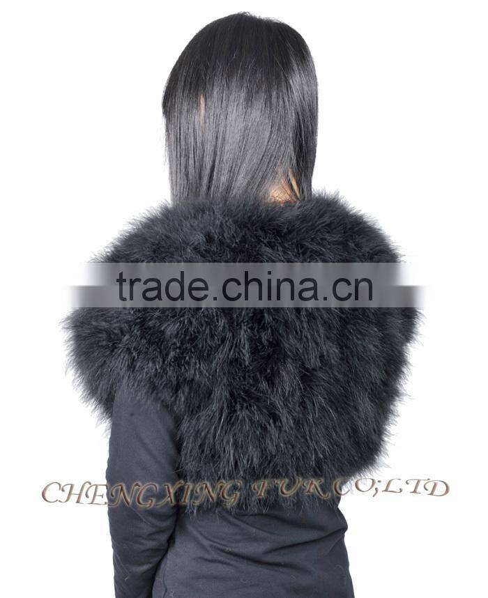 CX-G-B-249A 2016 New Product Fashion Women Turkey Fur Vest