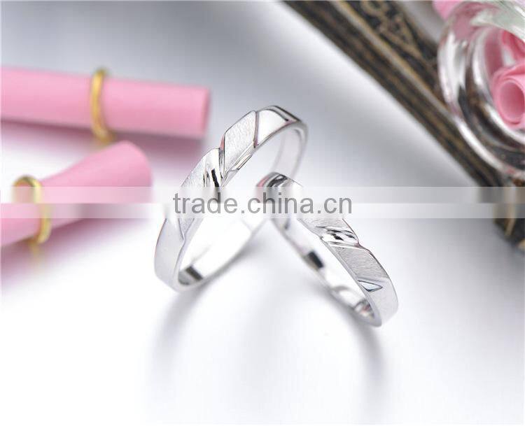 Fashion Couple Jewelry Engagement Matt Ring