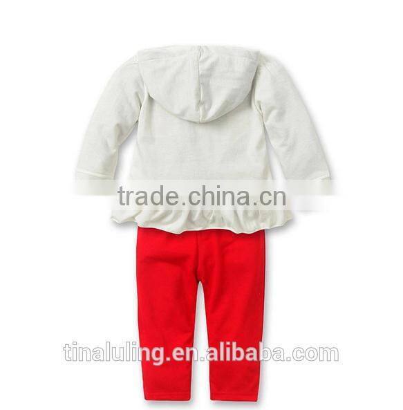 Wholesale baby girls 2pcs winter clothing kids outfits lovely baby panda cartoon clothes suits