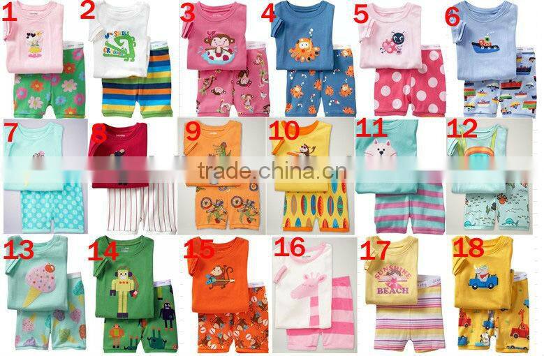 girls fashion blue beauty fish princess pajamas suits kids summer cotton nightgown