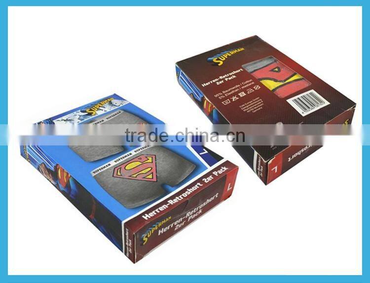 Stripe Printed Cotton Spandex Man Underwear Boxers