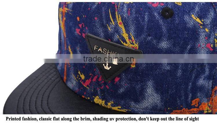 custom 5 panel cap fiat brim blank snapback cap