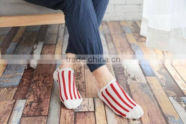 1 pc sale hot sale 80% cotton and 20% polyester mixed seasons chino suppliers men striped boat socks