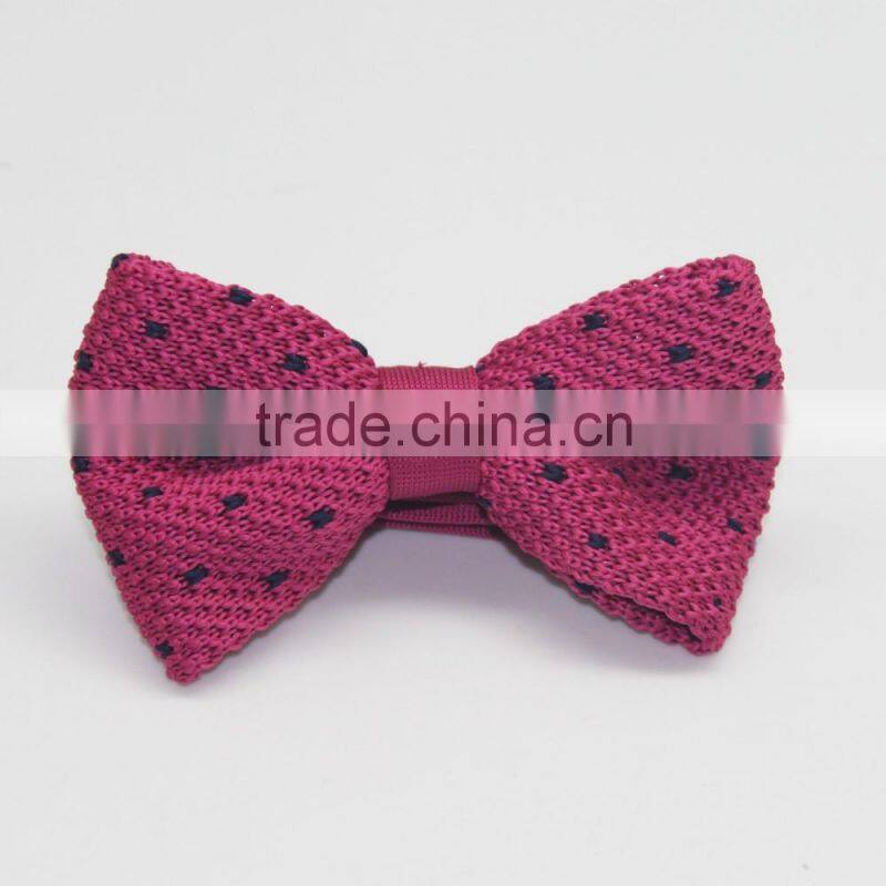 Top Popular Design Solid Color Knitted Bow Tie For Good Dress Accessories
