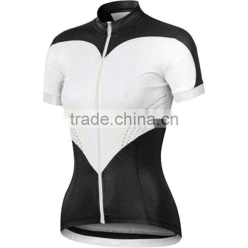 Women's Zip Zhort Zleeve Tights Zports Fitness Cycling Bike Bicycle T-Shirt