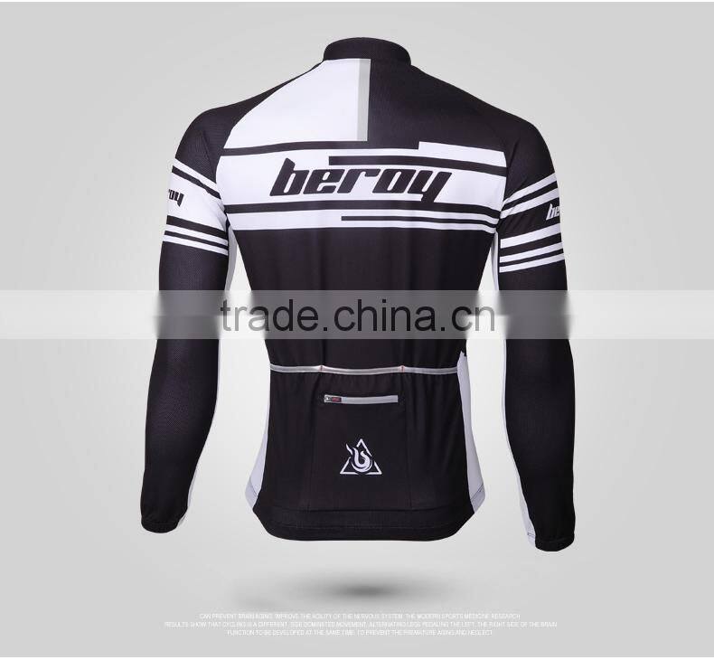 BEROY Custom Plus Size Compression Cycling Jacket Jersey Tops, 100 Polyester Mountain Bike Clothing Cycling Suit