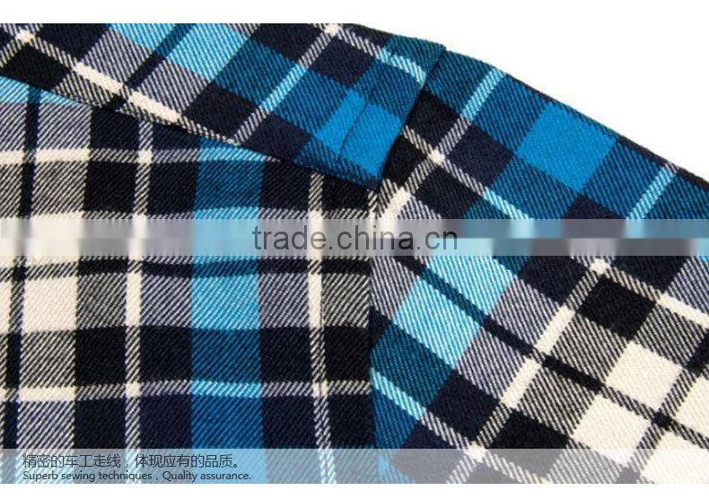 Mens custom flannel shirts checks plaid casual shirts for man wholesale