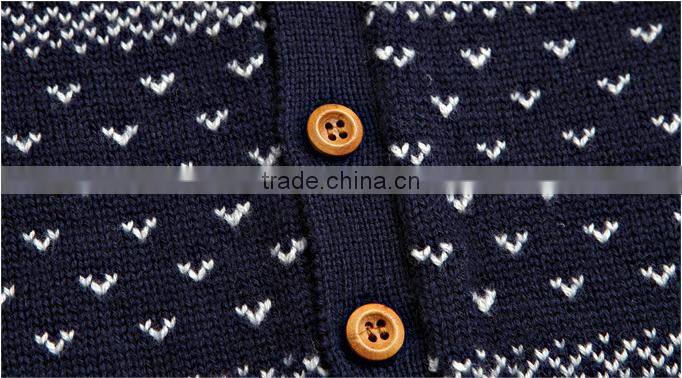 Hot Sale Cotton Children Sweaters Cute Christmas Pattern Knitting Kids Cardigan