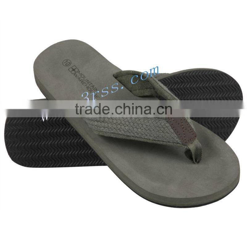 fabric wide strap flip flop