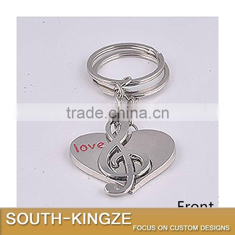 Lover Music Note Hearts Keychain