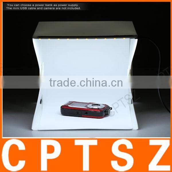 Folding Foldable Portable Mini Photography LED Lightbox Studio for iPhone Samsang LG HTC Smartphone Digital or DSLR Camera