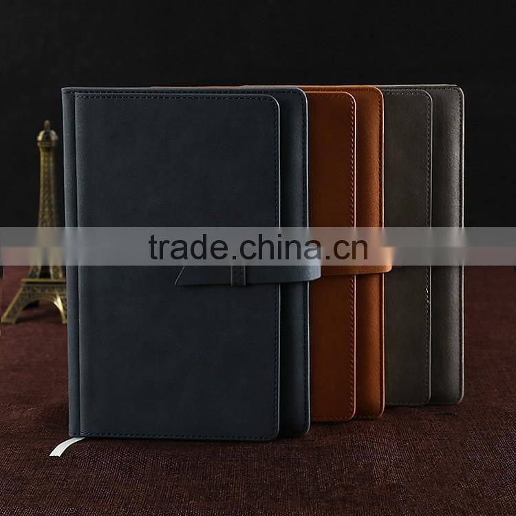 wholesale A6 PU cover custom printing logo office business notebook