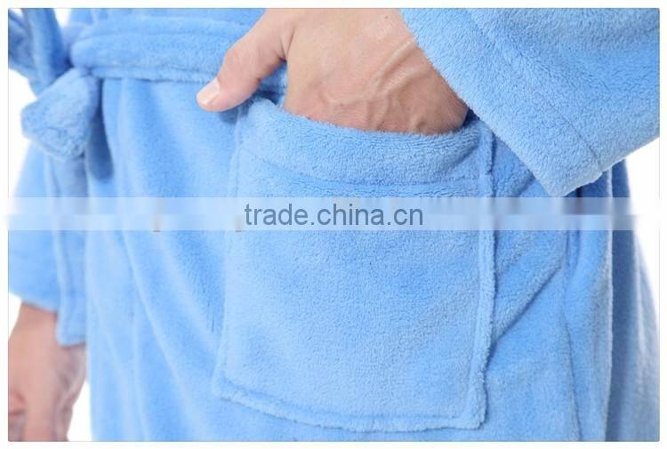 coral fleece beauty bathrobe unisex salon beauty bathrobe