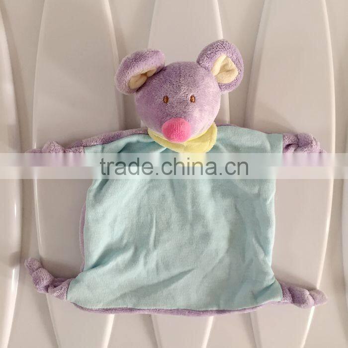 Custom design comfortable soft material baby towel animal baby face towel