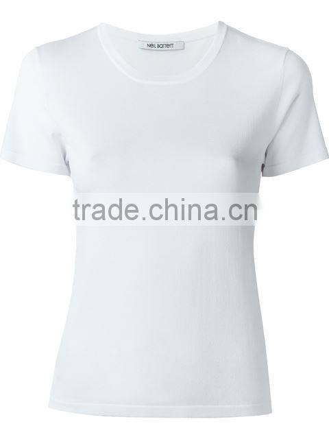 Oem Short Sleeve O Neck Blank Plain T Shirts Clothes for women,Womens Pure White Cotton Plain T-Shirts for Printing