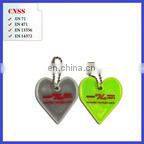 customized logo Reflective key chain with PVC