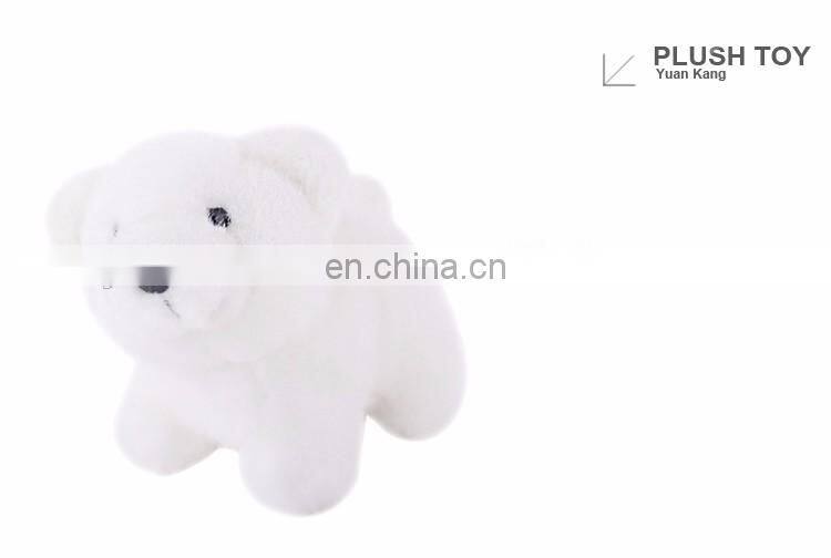 Custom made kids white plush mini teddy polar bear toys