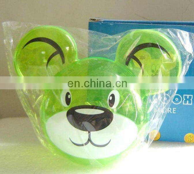 transparent animal plastic money saving box