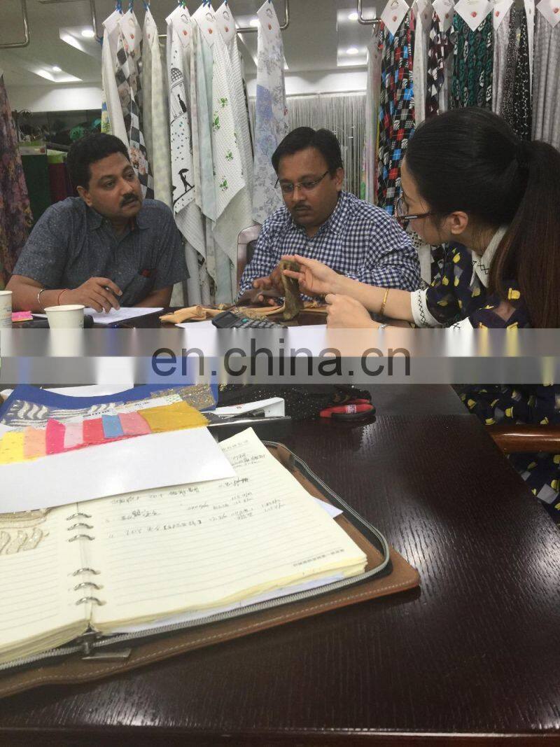 Digital printed knitted polyester fabric for making bed sheets