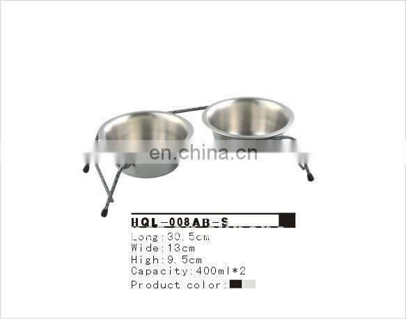 Stainless steel dog bowl