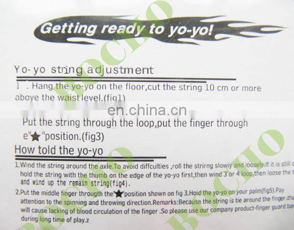 China factory customized plastic genuine russell yoyo for children with printed logo