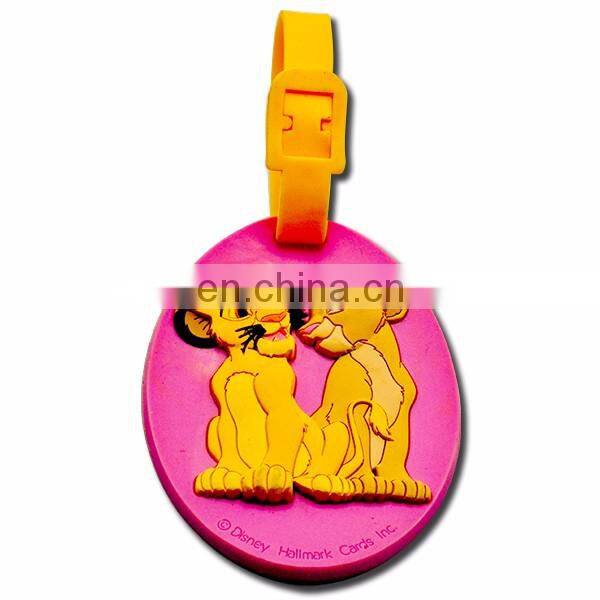 Soft PVC luggage tag manufacturer