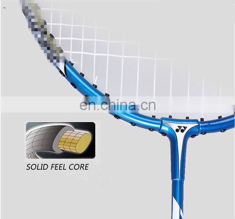 blue custom high qualit professional sports badminton racket