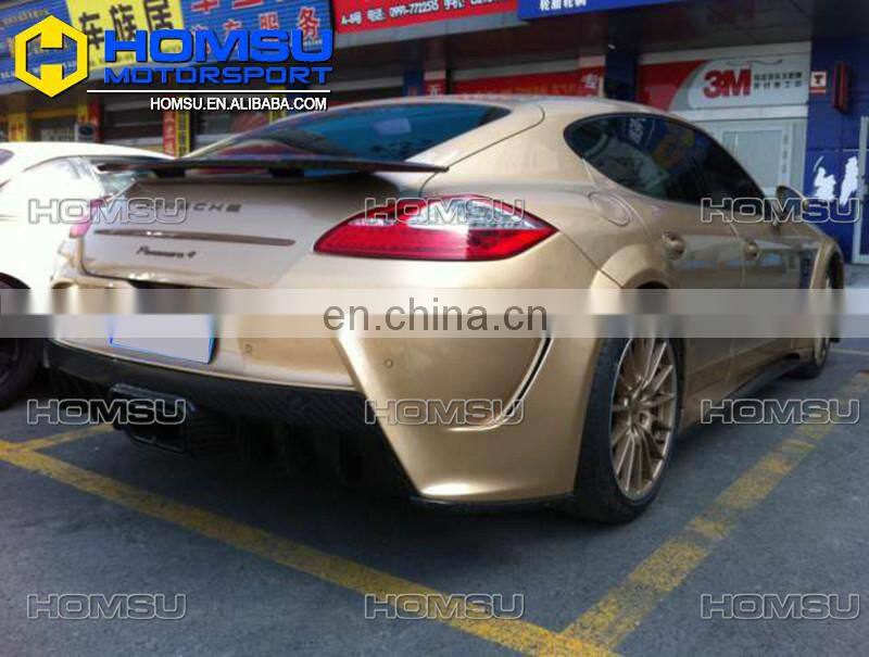 High quality top style auto parts fiber glass carbon wide car body kit for porsch-e panamera 970