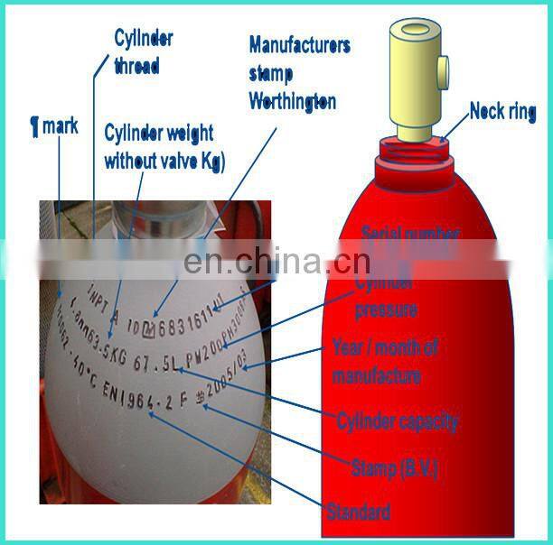 2018 New Refillable Gas bottle CO2 Cylinder price HIGH PURE