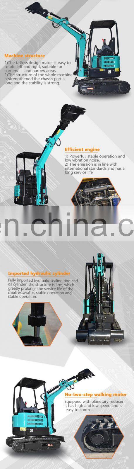 Factory outlet 1.8 ton long arm mini excavator harga baru for sale