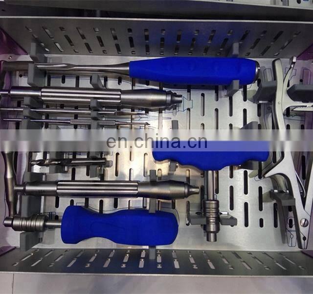 Spine instruments set orthopaedic sterilization boxes