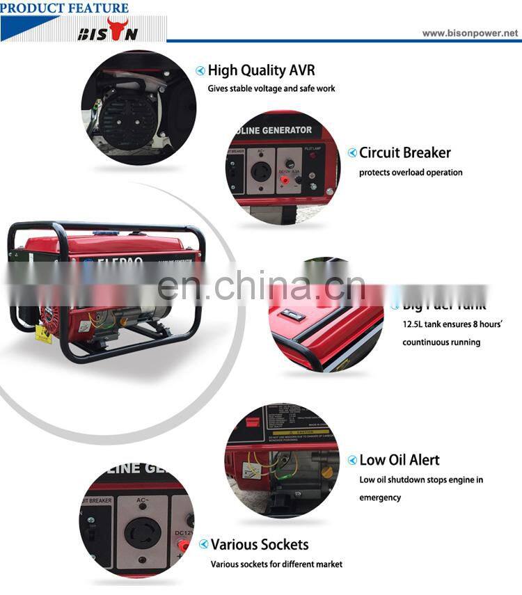 5.5hp 6.6hp 7.0hp Engine Single Three Phase Recoil Electric Start 2kw 3kw Gasoline Generator Price Mini Generator