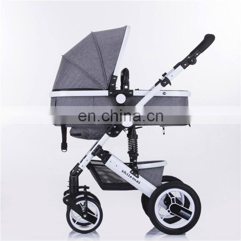 High view aluminum baby stroller/baby strollers 3 in one/baby stroller pram