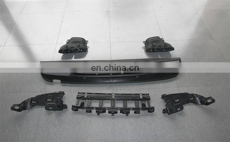 C-CLASS W205 C63 A style body kit 14~16y PP material front bumper grille side skirts trunk spoiler rear bumper exhaust tips