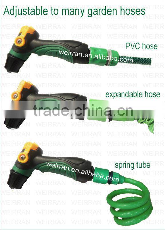 (74241) flexible garden rotary thumb control plastic air atomizing spray nozzle