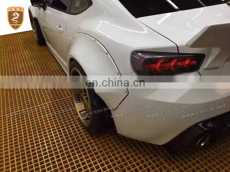 Top quality rocket bunny style wide body kit for su-bar brz 2014-2016 in frp