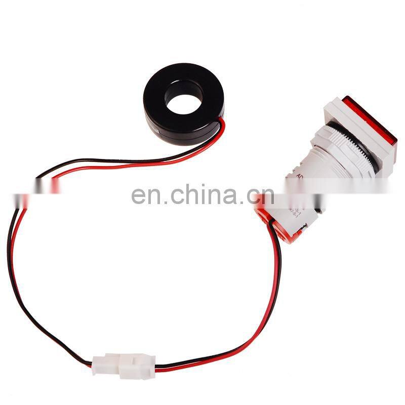 Square LED Digital Voltmeter Ammeter Signal Lights Volt Voltage Current Combo Meter Indicator Tester Measuring AC 60-500V 0-100A