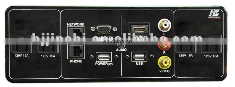 JS-T101+ Conference with Power and VGA table outlet multimedia panel socket