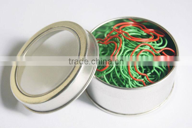 High quality Apple paper clips in tin box
