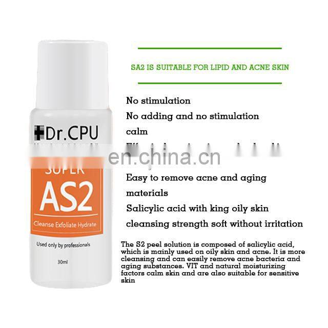 Skin Peeling Blackhead Removal Aqua Serum 30ml AS1 SA2 AO3 Face Cleaning Solution Sets