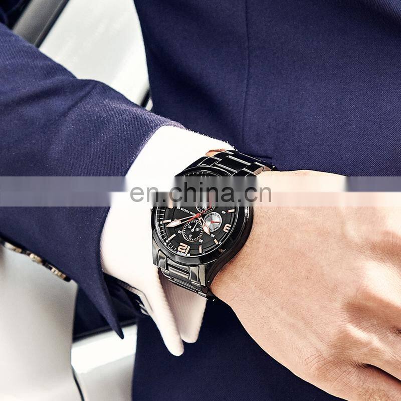 MINI FOCUS MF0199G Man Quartz Watches High Quality Brand Casual Creativity Stainless Steel Strap Clock