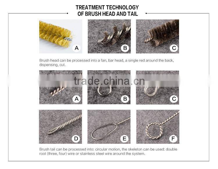 Wholesale custom tire polishing twist steel wire brush