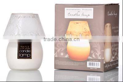 Scented Candle with glass Jar and lid ,Home Decorative wax candle, gift set SA-0184