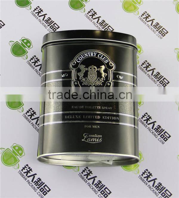 Empty tinplate iron box metal case tea tin