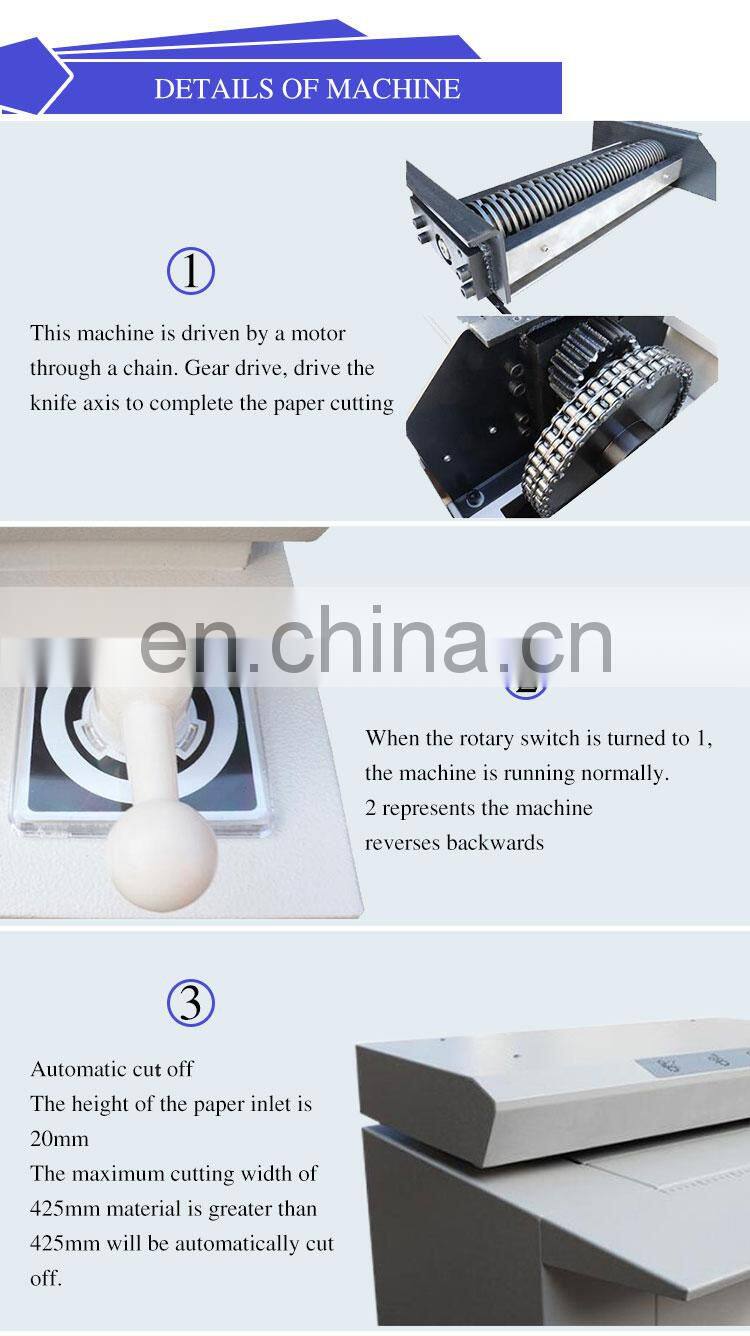 Waste recycle cross cut paper shredders cardboard cutting machine carton box shredder price