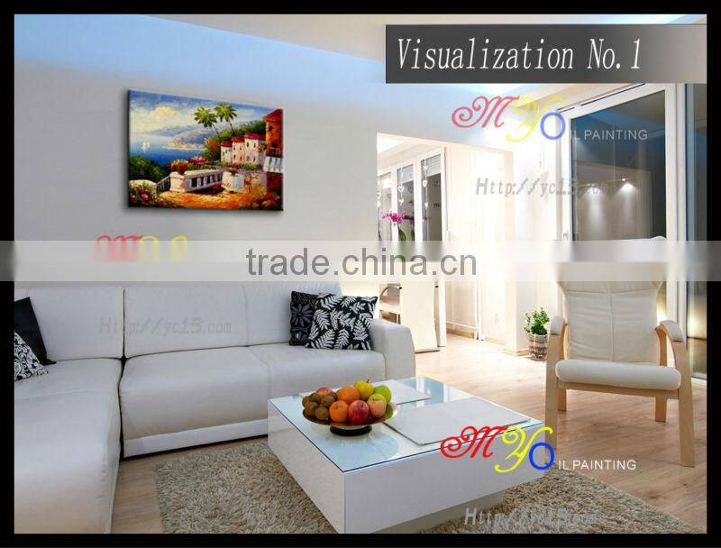 waterproof material mediterranean oil painting