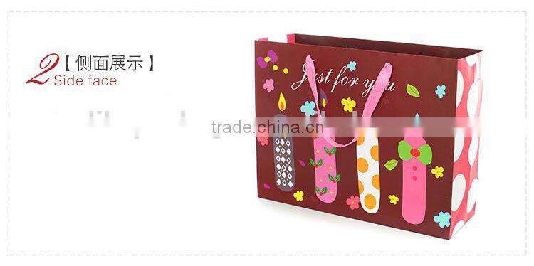 lovely candle pattern boutique paper shopping bag