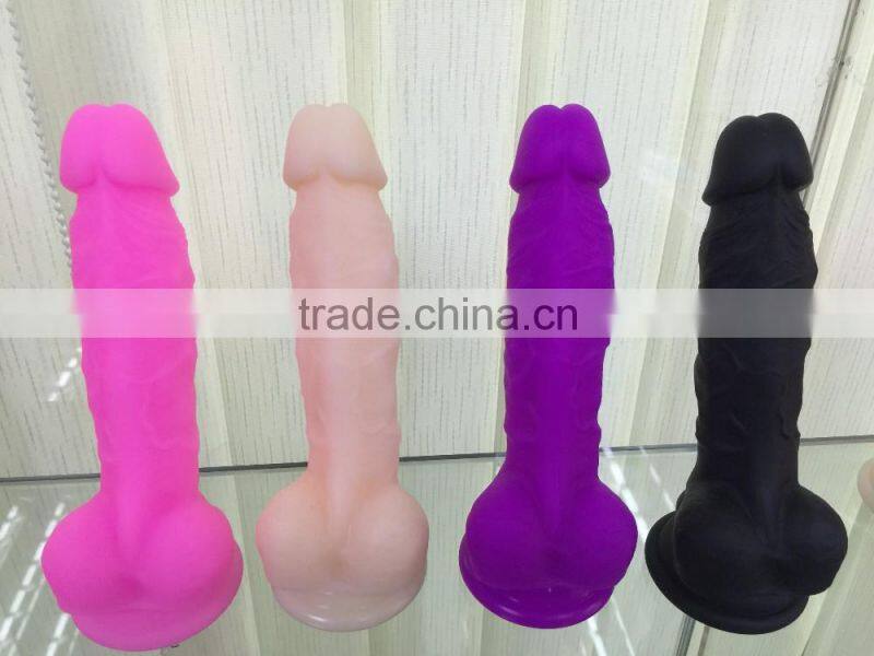 2016 polishing sex machine Full silicone dildo sex toy gay dildos for men