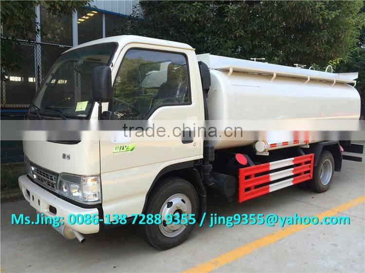 Euro IV Price of JAC new oil tanker,mini oil tanker truck capacity 6000L on sale