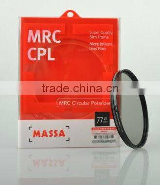 Massa77mm super slim multi coated water proof MRC CPL camera filter